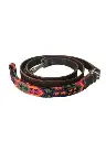 Dog Leash - Leather With Handwoven Handle