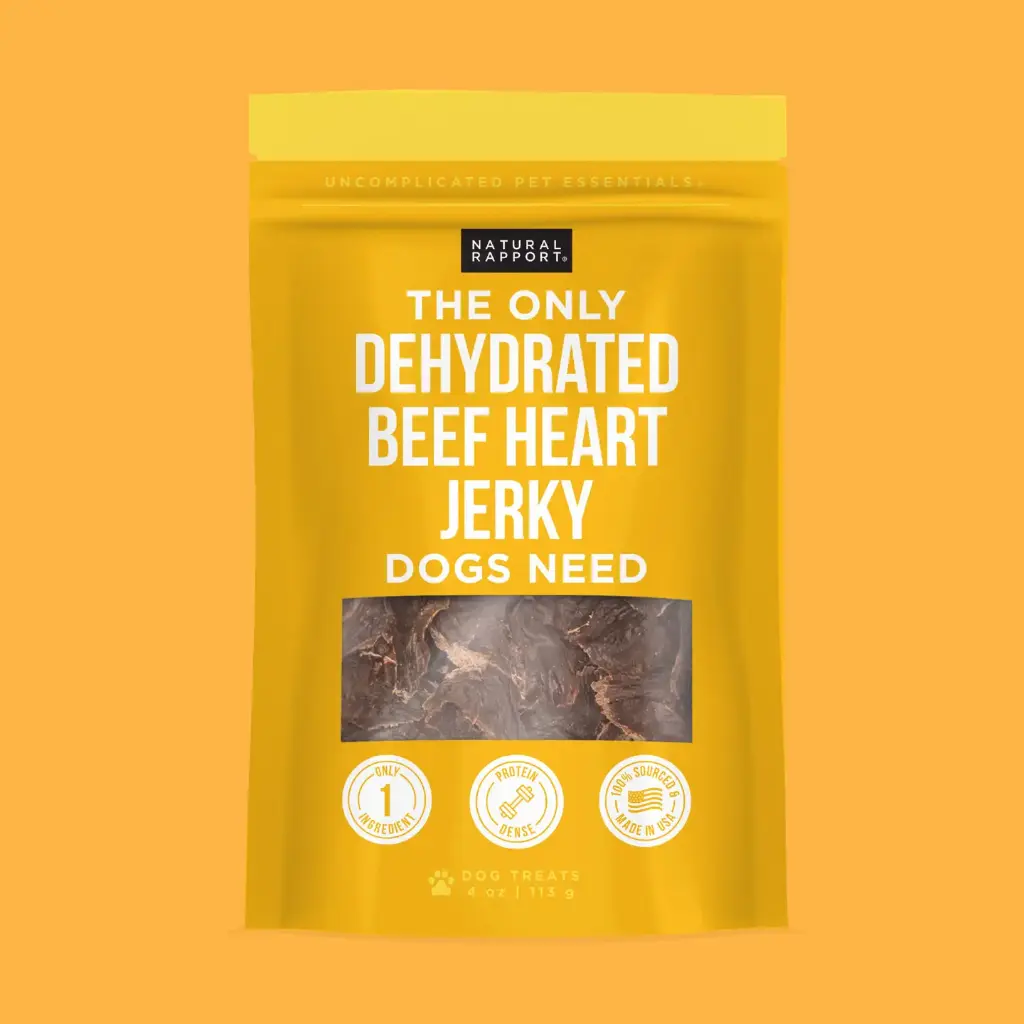 The Only Dehydrated Beef Heart Jerky Dogs Need