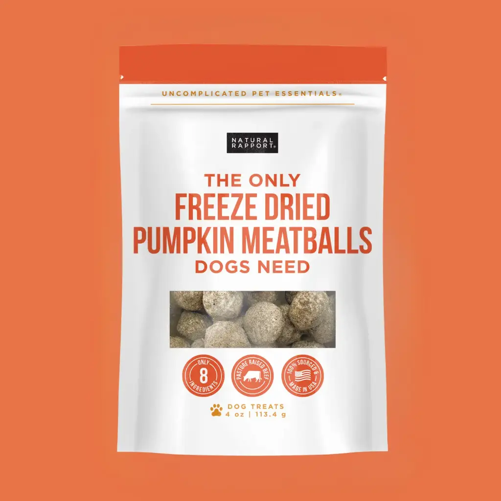 The Only Freeze Dried Pumpkin Meatballs Dogs Need