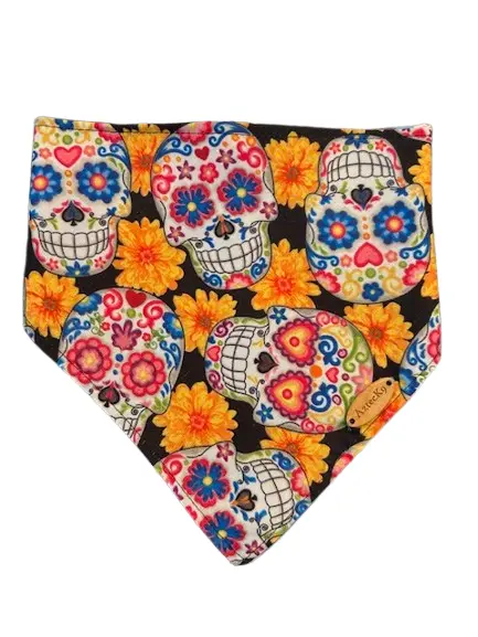Bandana Day Of the Dead Reversible - Aztec K9