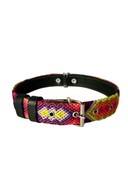 Dog Collar - Handmade Artisan Holbox L-Thin
