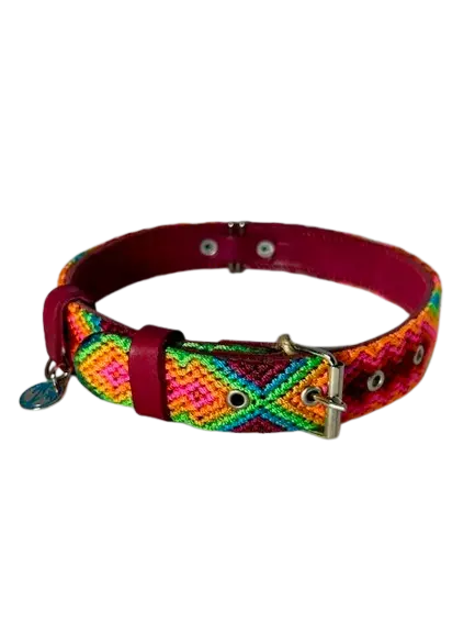 Dog Collar - Handmade Artisan Holbox L 